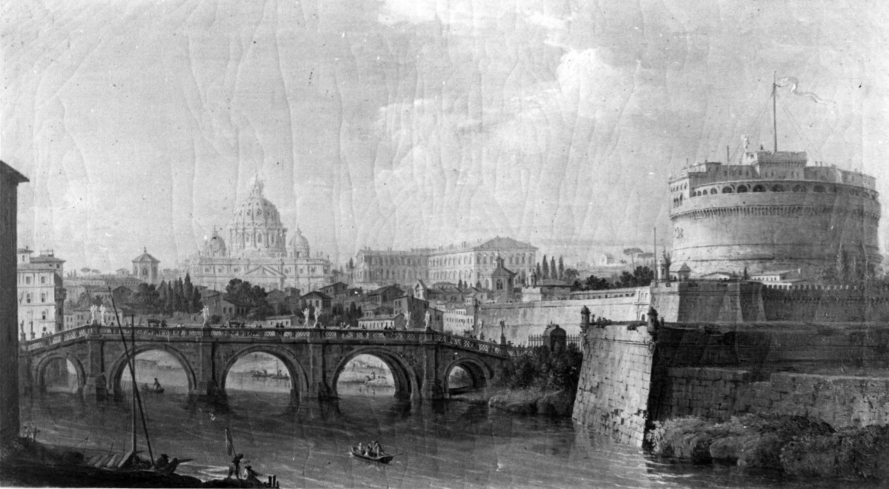 Veduta di Castel e Ponte Sant'Angelo a Roma - Palazzo Martelli, Firenze